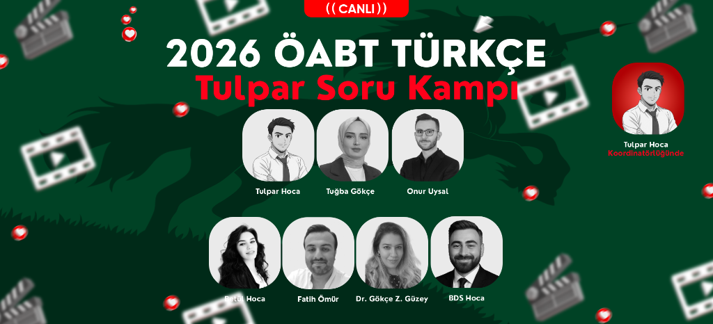 2026 ÖABT Türkçe Tulpar Soru Kampı Canlı Yayınlar